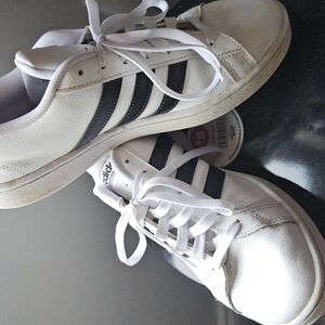 Adidas White and Black Casual Sneakers
